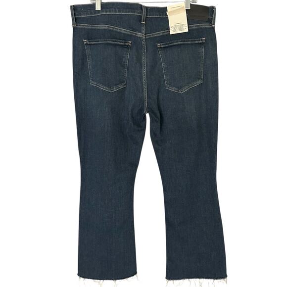 Citizens of Humanity Isola Cropped Boot Jean Women's 34 Frayed Regency Blue NEW - Picture 3 of 11